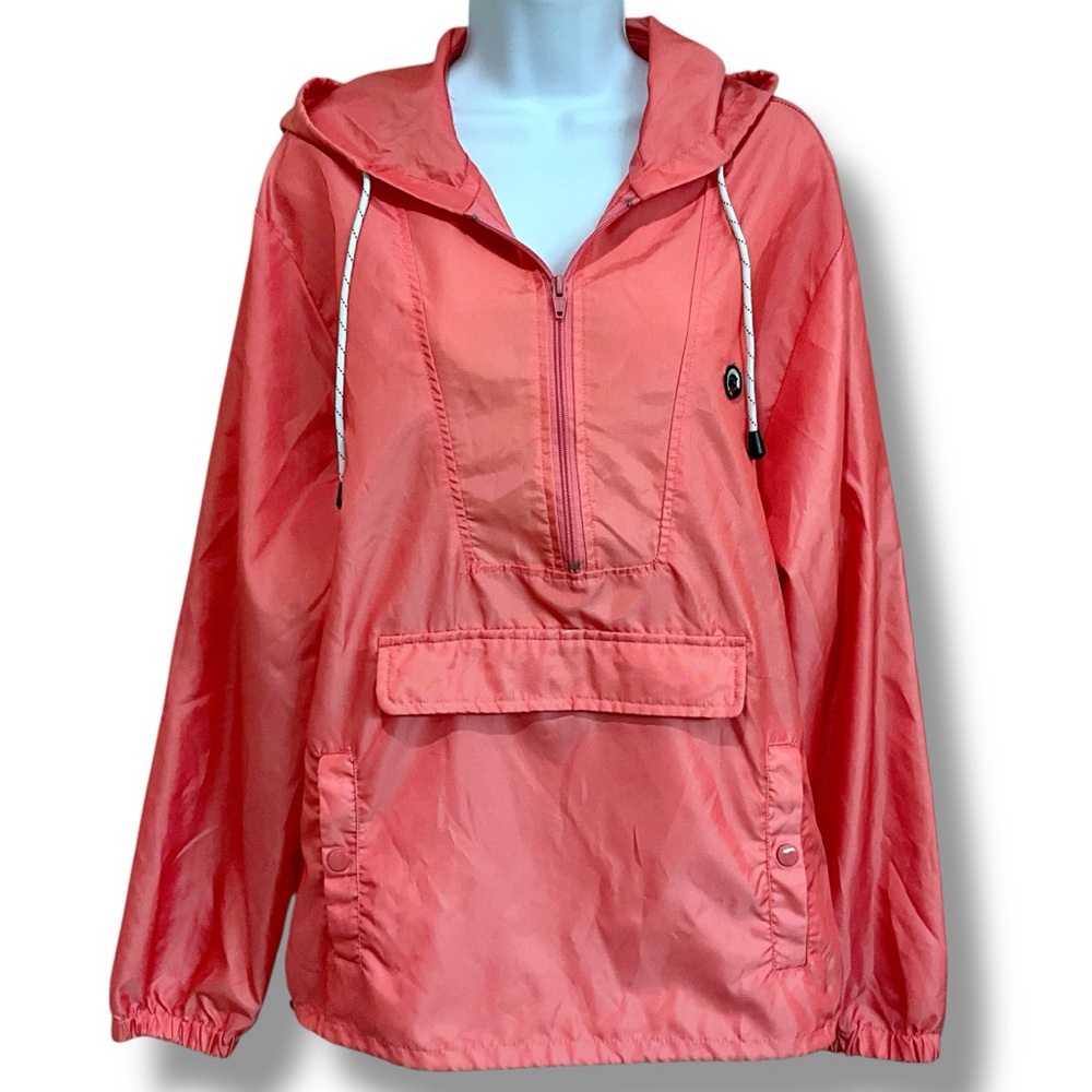 Southern Proper Rain Jacket Windbreaker Pullover Kangaroo Pocket Size M